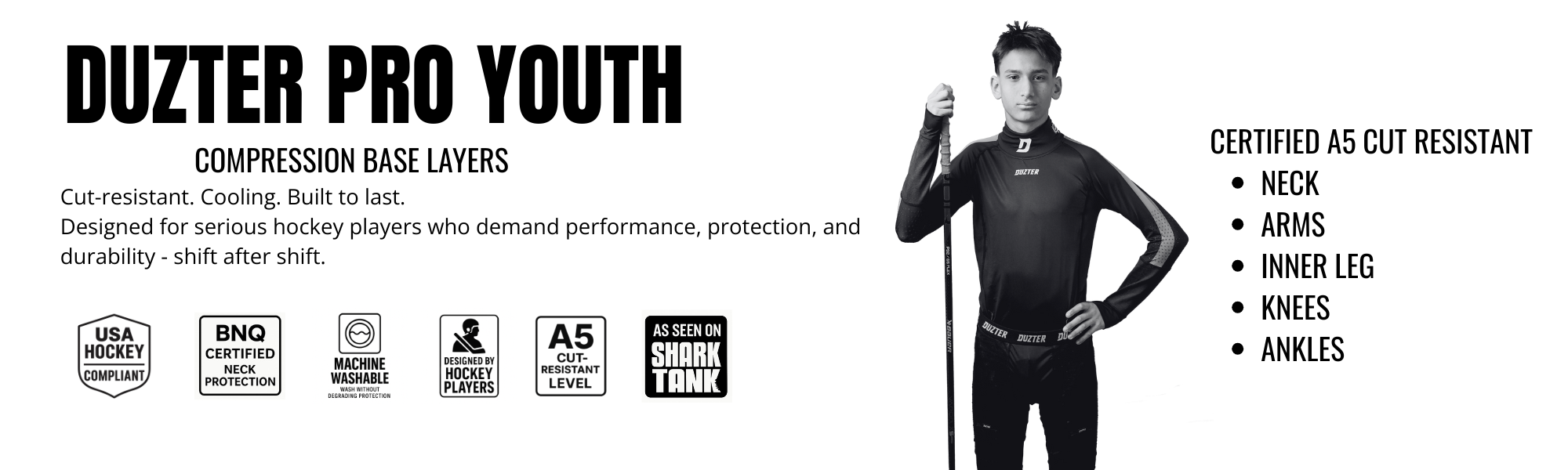 Pro Youth – Cut-Resistant Baselayer
